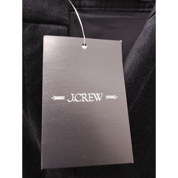 NWT J.Crew Kate Pant In Italian Ora Tessuti Velvet Black 6 - Picture 7 of 10